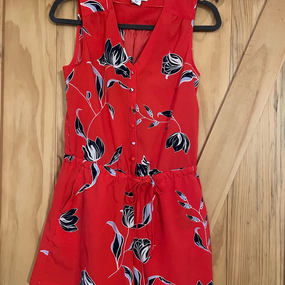 Tabitha Red and Black Floral Dress